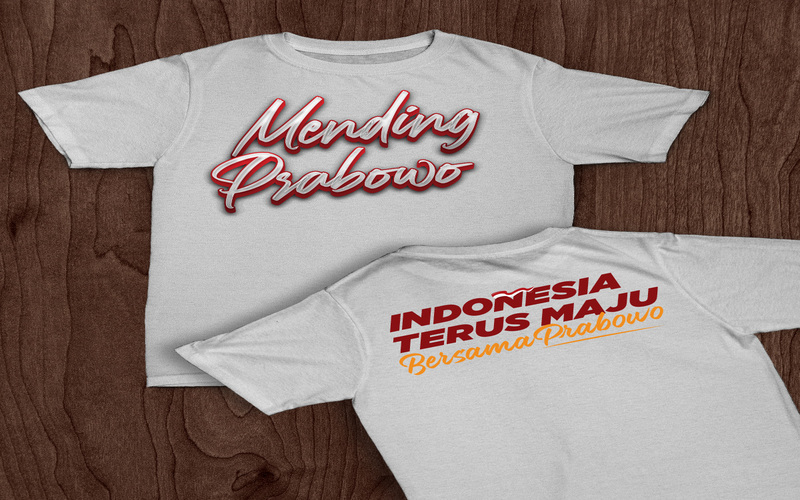  T Shirt Putih Prabowo Seri 1