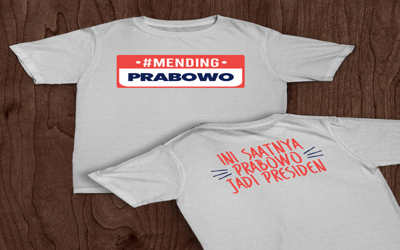 T Shirt Putih Prabowo Seri 2