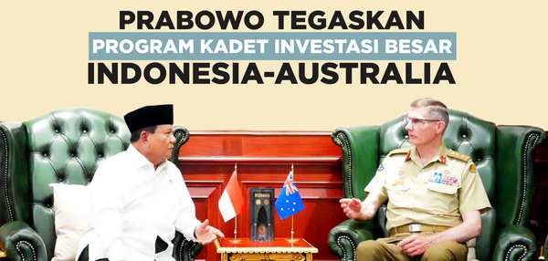 Prabowo dan Panglima Australia Jenderal Angus Campbell